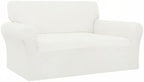 Easy-Going 100% Waterproof Oversized Loveseat Cover, Couch Cover for Sofa | Dual Waterproof Sofa Cover, Stretch Jacquard Sofa Slipcover, Leakproof Furniture Protector for Kids Pets Dog, Cream