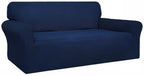 Easy-Going 100% Waterproof Couch Cover, 3 Cushion Oversized Sofa Cover | Leakproof Sofa Slipcover, Stretch Jacquard Furniture Protector Against Stain Spill from Kids, Pets, Dog, Navy