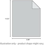 PAVILIA Plaid Sherpa Throw Blanket for Couch Sofa Bed, Light Grey, 50x60 - Image 4