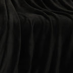 Black Fleece Plush Throw Blanket 50"x70"for Couch Sofa Fuzzy Cozy Flannel - Image 5