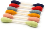 Glaciart One Swabs Cat Toys with Catnip - 6 Pk | Durable for Chew, Cute Cat Toys Interactive Kitty for Boredom, Exercise, & Play | Filled w/Organic Catnip for Anxiety & as Digestive Aid | Gift Idea by GlaciartOne