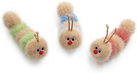 Jumpaws Interactive Natural Catnip Toy, with Rattle, Bite Resistant, for All Ages Indoor Cat, Shape of Caterpillar, Kitten Toy (Small/ 3 Pck/Cat Toy) - Image 5