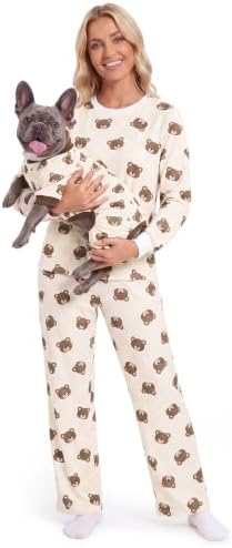 XPUDAC Dog Pajamas for Small Medium Dogs Puppy Clothes Pjs Outfit, Medium by XPUDAC