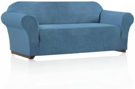 Couch Covers for 3 Cushion Couch Sofa Pet Friendly Extra Large Couch Cover for Oversized Sofa Washable Furniture Protector Fitted Sofa Slipcovers Stay in Place(XL Sofa, Dusty Blue)
