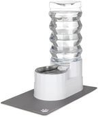 RIZZARI 9L Elevated Dog Water Dispenser: Large Capacity Wide Mouth | Filtered Hydration Design/Senior & Large Dogs / Dishwasher Safe Stainless Steel Bowl /Anti Splash Base/ Multi Pet Homes
