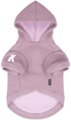 Koneseve Dog Hoodie & Cat Sweater, Warm Fleece Hooded Sweatshirt with Pocket for Small to Large Pets, Cozy Winter Outfit, Purple, XL - Image 2