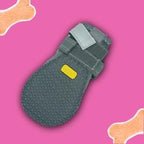 Dog Boots – Breathable Paw Protectors, Anti-Slip Sole (4 Pack, Size 1, Army Grey), for Small Dogs | Hiking, Hot Pavement & Winter Snow | Adjustable Straps with Reflective Safety Design