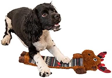 Lazy One Moose Squeaky Dog Toy, Soft Crinkle Toy for Dogs, Durable Fabric - Image 3