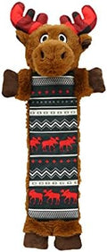 Lazy One Moose Squeaky Dog Toy, Soft Crinkle Toy for Dogs, Durable Fabric by LazyOne