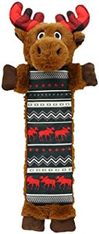 Lazy One Moose Squeaky Dog Toy, Soft Crinkle Toy for Dogs, Durable Fabric by LazyOne