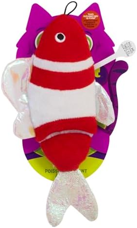 Mad Cat Bright Fish Kicker Cat Toy with Touch Activated Light Up, Pack of 1 by Unknown