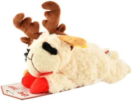 Multipet Holiday Lambchop with Antlers, 6 in, White - Image 2