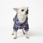 Spark Paws Dog Hoodie – Premium Dog Sweater for Small, Medium, and Large Dogs | Warm Outfits for French Bulldogs, Pitbull, Puppy, Winter Jacket Alternative - Purple Plaid - S