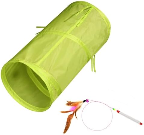 iCAGY Cat Tunnel for Indoor Small Cats Kittens Rabbits, Foldable Tube Toys by iCAGY