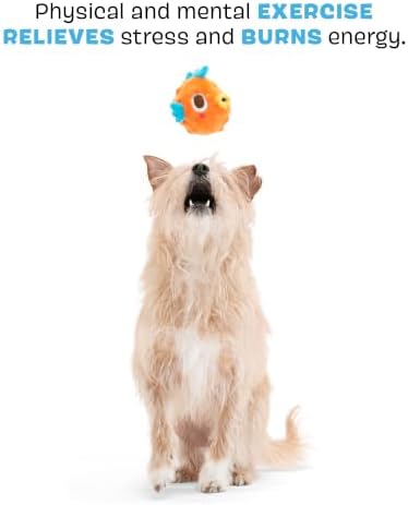 BARK AIR Head RIP N Reveal Squeaky Plush Dog Toy, Orange, X-Small/Small - Image 3