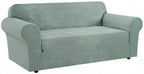 H.VERSAILTEX Stretch Extra Large Sofa Covers Sofa Slipcovers for Living Room Furniture Covers for Pets Feature Thick Checked Jacquard Fabric with Elastic Bottom, Sofa X-Large - Sage