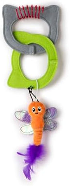Quirky Kitty Kitty Connects Interactive Cat Toy With Felt Rings And Catnip Dragonfly - Image 2