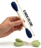 Glaciart One Swabs Cat Toys with Catnip - 6 Pk | Durable for Chew, Cute Cat Toys Interactive Kitty for Boredom, Exercise, & Play | Filled w/Organic Catnip for Anxiety & as Digestive Aid | Gift Idea - Image 2