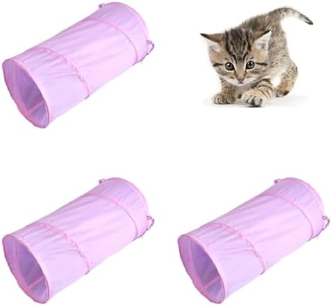 iCAGY Cat Tunnel for Indoor Small Cats Kittens Rabbits, Foldable Tube Toys by iCAGY