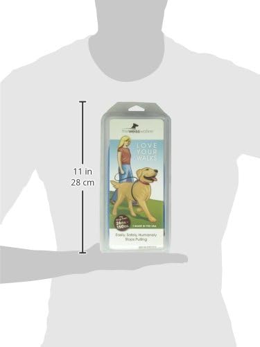 The Walkie No Pull Dog Leash - Gentle, Effective, Encourages Loose Leash Walking - Made in USA - Blue - Size Large for Dogs 25 lbs – 150 lbs