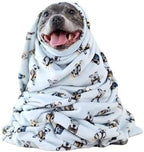 Darren & Phillip Preppy Pups Blanket - Ultra-Soft Blankets Made with Plush Fleece - Perfect as a Dog Bed Blanket or for Cuddling with Your Pup - Ultra-Snuggly Blankets for Dogs & Humans by DarrenPhillip