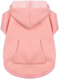 Koneseve Dog Hoodie - Fleece Warm Sweater with Pocket, Soft Clothes for Daily Wear, Basic Hooded Sweatshirts, Winter Coat Clothing, Comfort Tee Shirt Fit for All Breeds Pet - Pink - 4XL by Koneseve