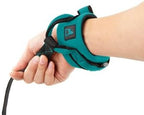 Gooby Neoprene Wrist Band Sport Leash - Turquoise, 6 FT - Comfortable Hands Free Leash with Elastic Band for Small, Medium and Large Dogs