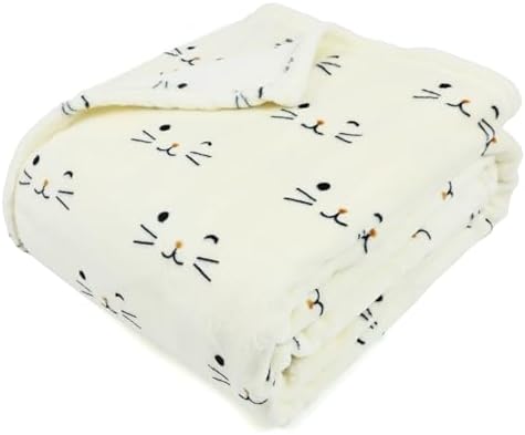 Ultra Soft Cat Throw Blanket for Kids - 50x60 Inches by VigorSpring