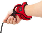 Gooby Neoprene Wrist Band Sport Leash - Red, 6 FT - Comfortable Hands Free Leash with Elastic Band for Small, Medium and Large Dogs