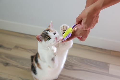 Mad Cat Slingshot Critters Butterfly Plush CAT Toy with Catnip - Image 4