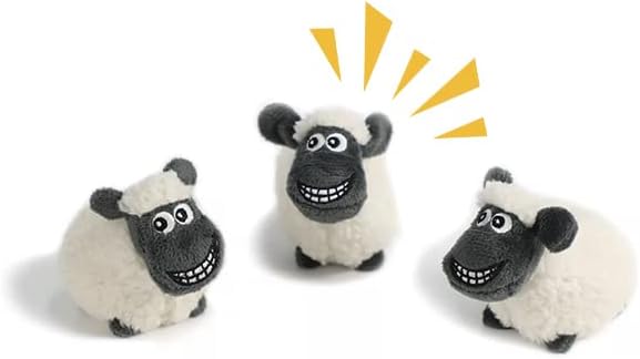 Hide and Seek Dog Puzzle Puppy Toys, Interactive Squeaky Plush, Stuffed Toys for Dogs, Small Size(Sheep, Panda, Forest Animals) (Replacement Sheep)