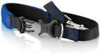 Gooby Escape Free Sport Leash - Blue, 4 FT - Neoprene Dog Leash with Quick Release Buckle for Small, Medium and Large Dogs