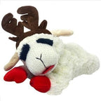 Multipet Holiday Lambchop with Antlers, 6 in, White - Image 3