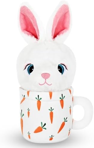 Easter Dog Toys with Squeaker for Large Breed Interactive Dog Chew Toys for Puppies Small and Large Dogs Easter Rabbit Squeaky Dog Easter Gifts Training and Reduce Boredom (Cup Rabbit by Unknown
