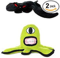 TUFFY® 2 Pack Alien and Bat Ultra Durable Plush Dog Toys | Multiple Layers & Reinforced Seams, Washable and Floats, Original Construction