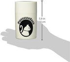 Tightpac Pawvac 1 to 6 Ounces Container, Airtight Pet Food and Treats Storage Jar - Patented Vacuum Seal Container for Pet Food, Treats and other Dry Goods - White with Cats