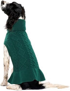 QBLEEV Dog Dress, Medium Puppy Sweaters - Warm, Soft Turtleneck Custom Holiday Sweaters for Dogs, Girls & Boys by QBLEEV