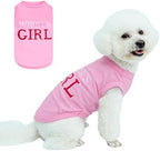 BINGPET Mommy's Girl Dog Shirt, Mamas Girl Puppy T-Shirt, Soft Cotton Vest by BINGPET