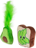 Quirky Kitty Avocado Toast Catnip Plush Cat Toy, Pack of 2, Soft and Safe - Image 4