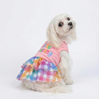 Fitwarm Easter Blessing Dog Dress, Easter Outfit for Small Dogs Girl, Colorful Pet Clothes, Pink, Blue, Orange, White, XS - Image 5