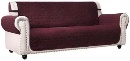Ameritex Couch Sofa Slipcover 100% Waterproof Nonslip Quilted Furniture Protector Slipcover for Dogs, Children, Pets Sofa Slipcover Machine Washable (Burgundy, 78'')