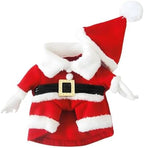 NACOCO Pet Christmas Costumes Dog Suit with Cap Santa Claus Suit Dog Hoodies Cat Xmas Costumes (Red, L) - Image 3