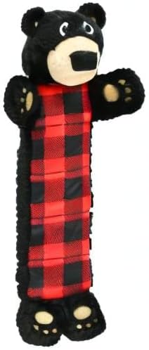 Lazy One Bear Squeaky Dog Toy, Soft Crinkle Toy for Dogs, Durable Fabric - Image 6