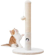Woochpet Funny Cat Scratching Posts Sturdy Scratcher Posts 23'' Off White by WOOCHPET