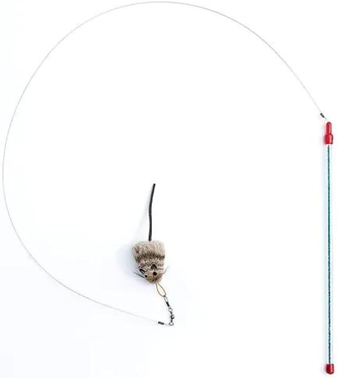 GoCat Cat Lures Catcher Cat Toy + 2 Refill Mouse