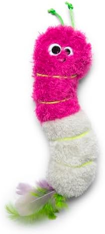 Quirky Kitty Glowing Forest Glow Worm Kicker Catnip Cat Toy for Pounce Play - Image 2