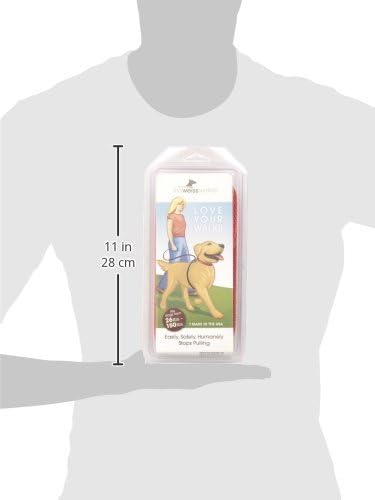 The Walkie No Pull Dog Leash - Gentle, Effective, Encourages Loose Leash Walking - Made in USA - Red - Size Large for Dogs 25 lbs – 150 lbs