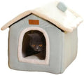 Christmas Cat Tent Cat Bed Cave(Light Green, S(15.7 X 12.6 X 13.8 Inch)) by GPPSUNGD