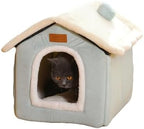 Christmas Cat Tent Cat Bed Cave(Light Green, S(15.7 X 12.6 X 13.8 Inch)) by GPPSUNGD