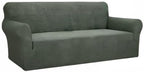 YEMYHOM Couch Cover Latest Jacquard Design High Stretch Sofa Covers for 3 Cushion Couch, Pet Dog Cat Proof Slipcover Non Slip Magic Elastic Furniture Protector (Large, Army Green)